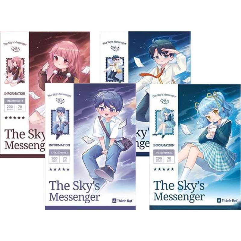 Tập Sinh Viên 200tr Thành Đạt - The Sky’s Mesenger B5 ĐL70gsm 4 Ly Ngang (Giao mẫu ngẫu nhiên)