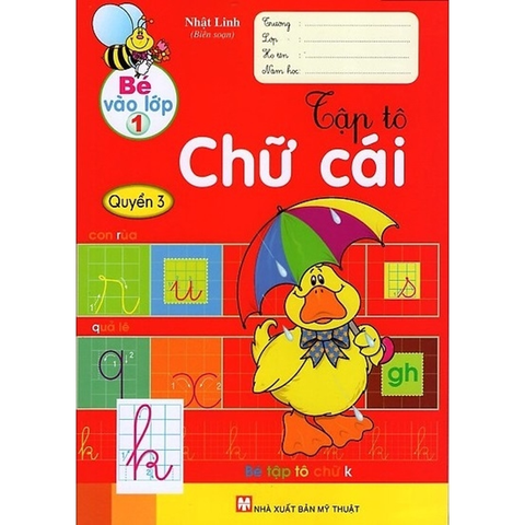 Tập Tô Chữ Cái Q3-Bé Vào Lớp 1