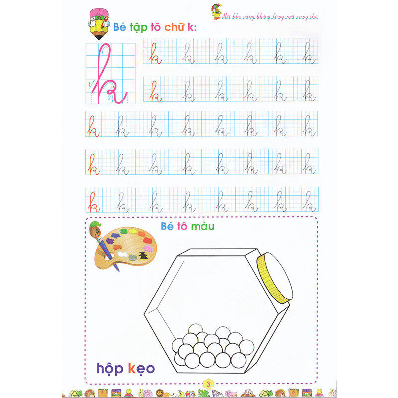 Tập Tô Chữ Cái Q3-Bé Vào Lớp 1