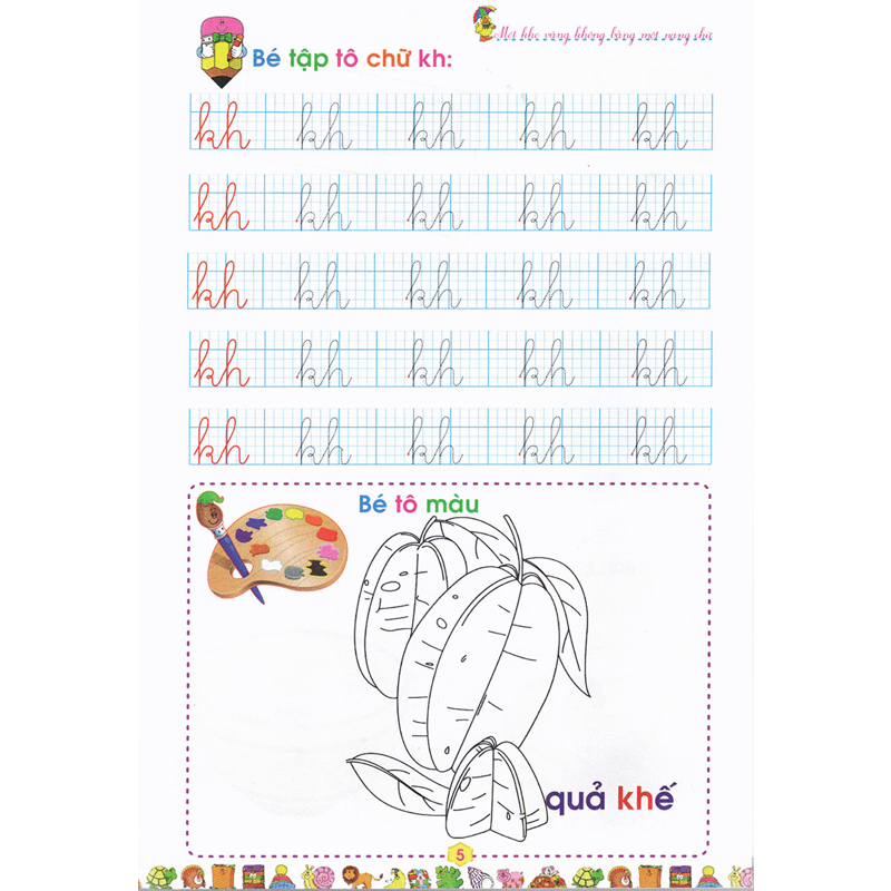 Tập Tô Chữ Cái Q3-Bé Vào Lớp 1