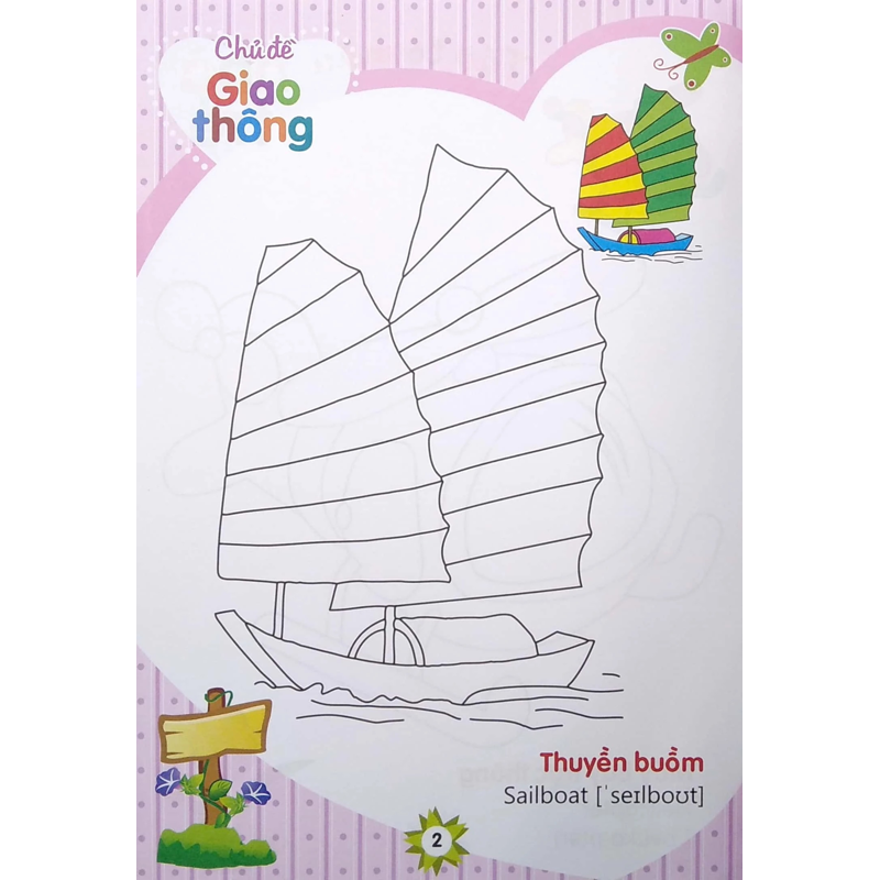 Tập Tô Màu Nhà Trẻ - Chủ Đề Giao Thông