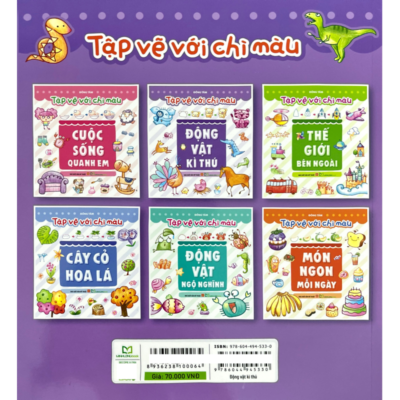 Tập Vẽ Với Chì Màu - Động Vật Kì Thú