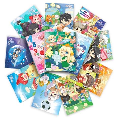 Tập Vở Học Sinh Lớp Học Mật Ngữ 80 Trang (5 Ôly Gáy Vuông)