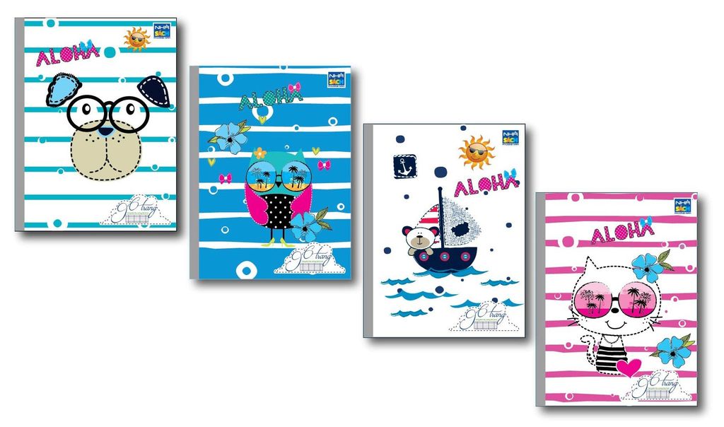 Tập Vở Học Sinh Aloha 96 Trang (4 ôly)