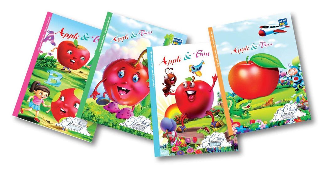 Tập Vở Học Sinh Apple & Bạn 96 Trang (5 ôly)
