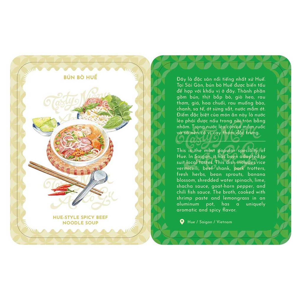 Tasty Menu - Ăn Có Gu: 30 Illustrated Cards Of Vietnamese Cuisine