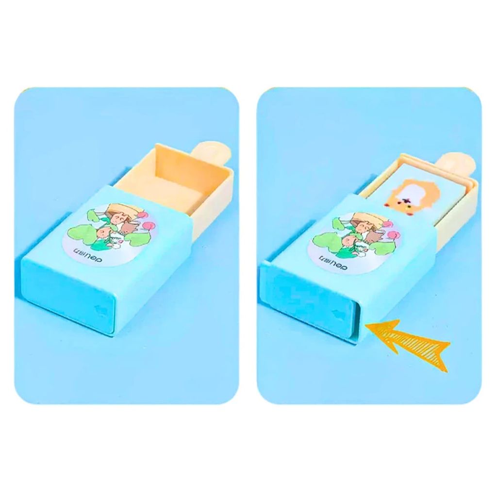 Deli - Gôm Tẩy Màu Hình Hộp Kem 71113 (Giao mẫu ngẫu nhiên)