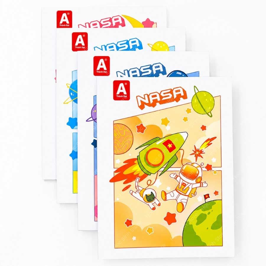 Tập Học Sinh 96tr Thành Đạt - Nasa A5 ĐL70gsm 4oly (Giao mẫu ngẫu nhiên)