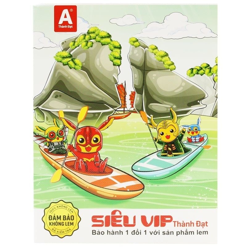 Tập Học Sinh 96tr Thành Đạt - Siêu Vip A5 ĐL120gsm 4oly (Giao mẫu ngẫu nhiên)