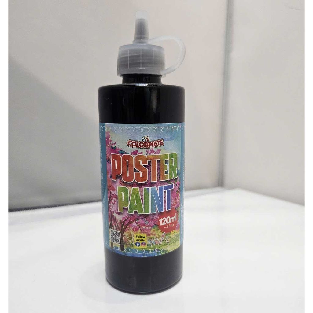 Colormate - Chai Màu Vẽ Poster Paint 120ml Màu Đỏ