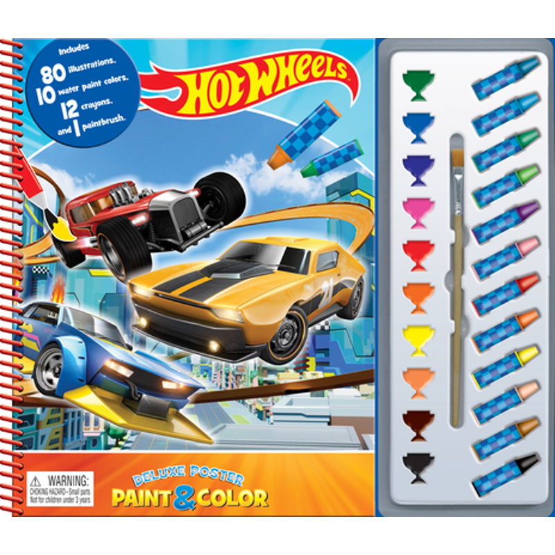 Mattel Hot Wheels (New) Deluxe Poster Paint & Color