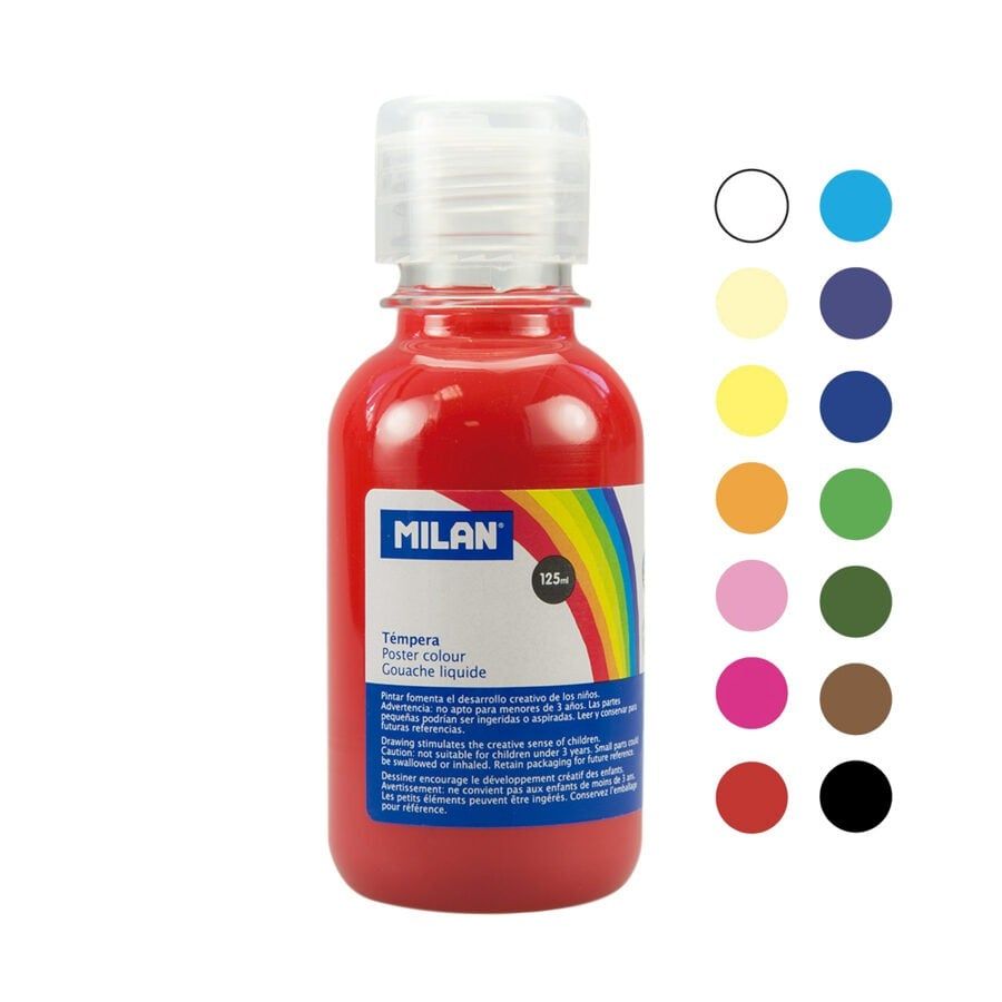 MÀU NƯỚC FLUO MILAN 125ML ĐỎ CORAL 034430 (THNK013)