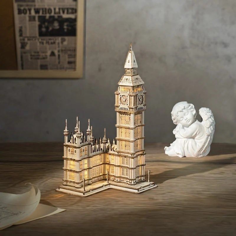 Robotime Đồ Chơi Lắp Ráp Đồng Hồ Big Ben TG507
