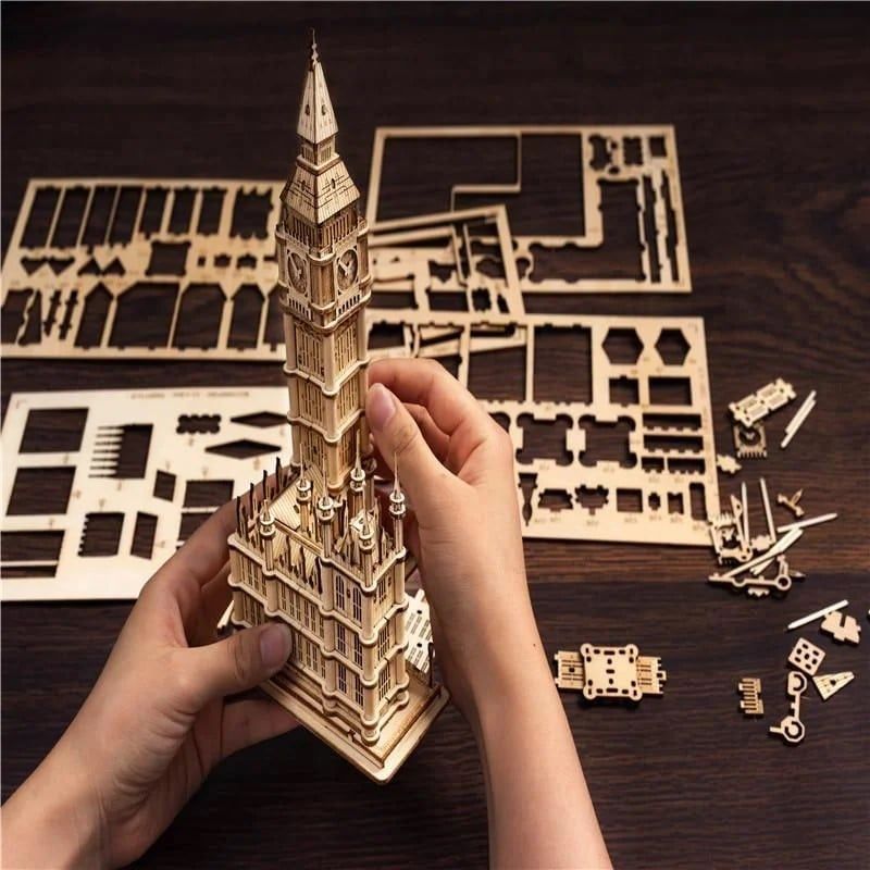 Robotime Đồ Chơi Lắp Ráp Đồng Hồ Big Ben TG507