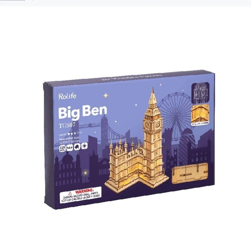 Robotime Đồ Chơi Lắp Ráp Đồng Hồ Big Ben TG507