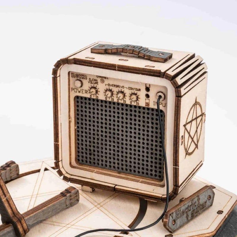 Robotime Đồ Chơi Lắp Ráp Đàn Guitar Điện TG605