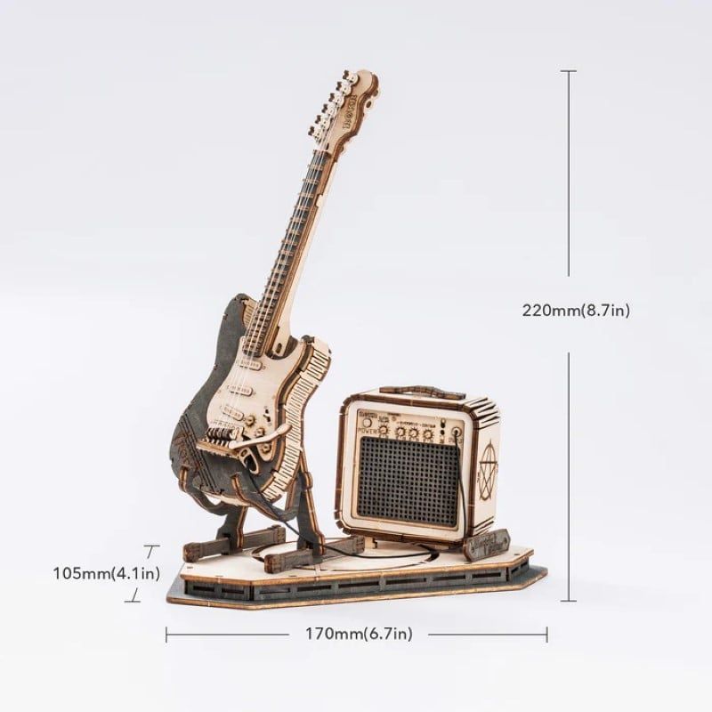 Robotime Đồ Chơi Lắp Ráp Đàn Guitar Điện TG605