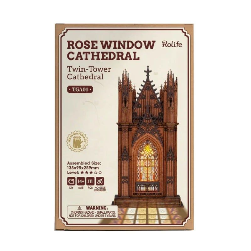 Robotime Đồ Chơi Lắp Ráp Thánh Đường Hai Tòa Tháp TGA01