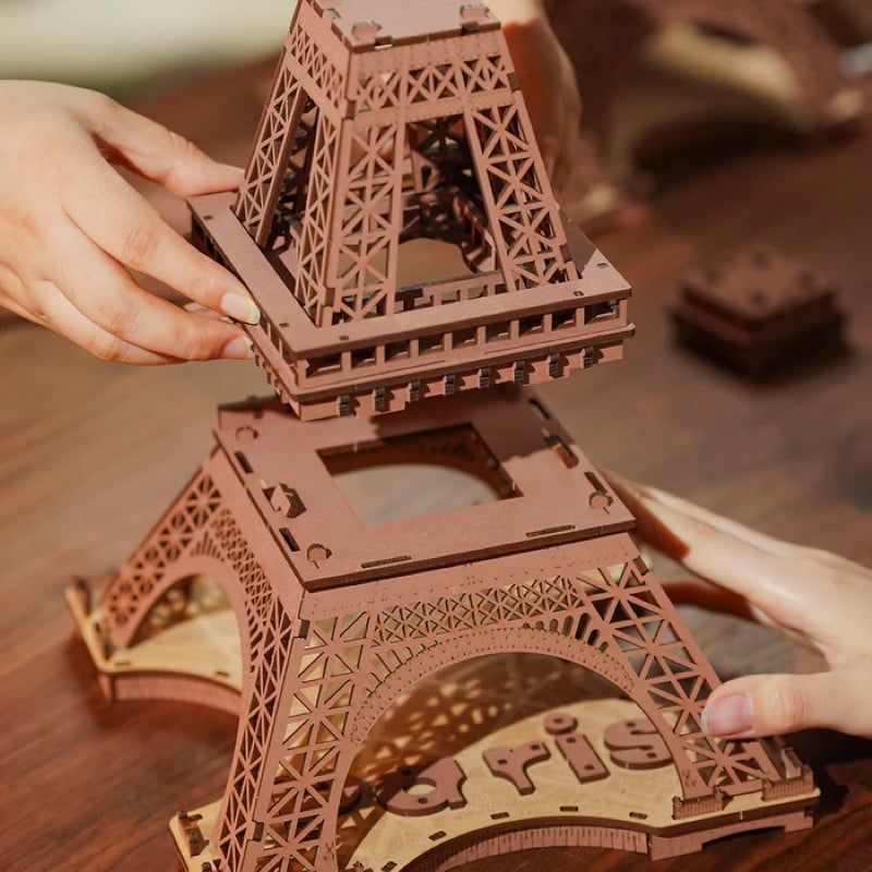Robotime Đồ Chơi Lắp Ráp Tháp Eiffel Về Đêm TGL01