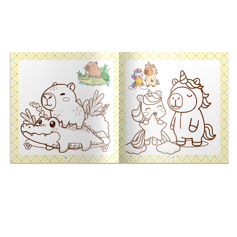 Thế Giới Capybara - Tô Màu