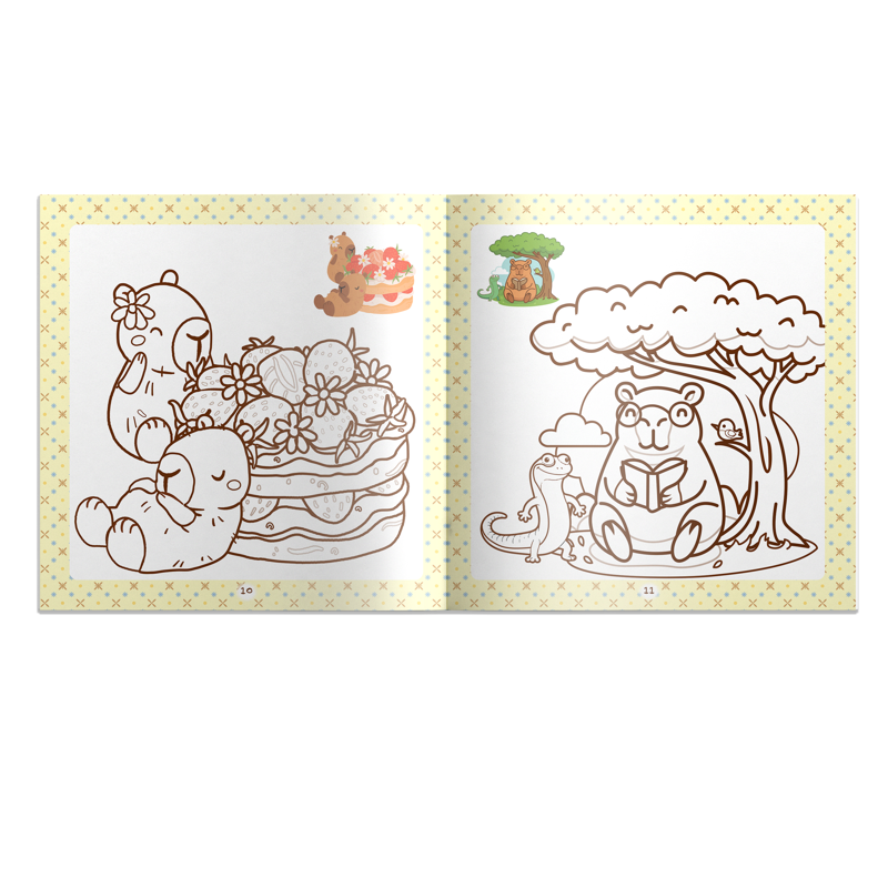 Thế Giới Capybara - Tô Màu