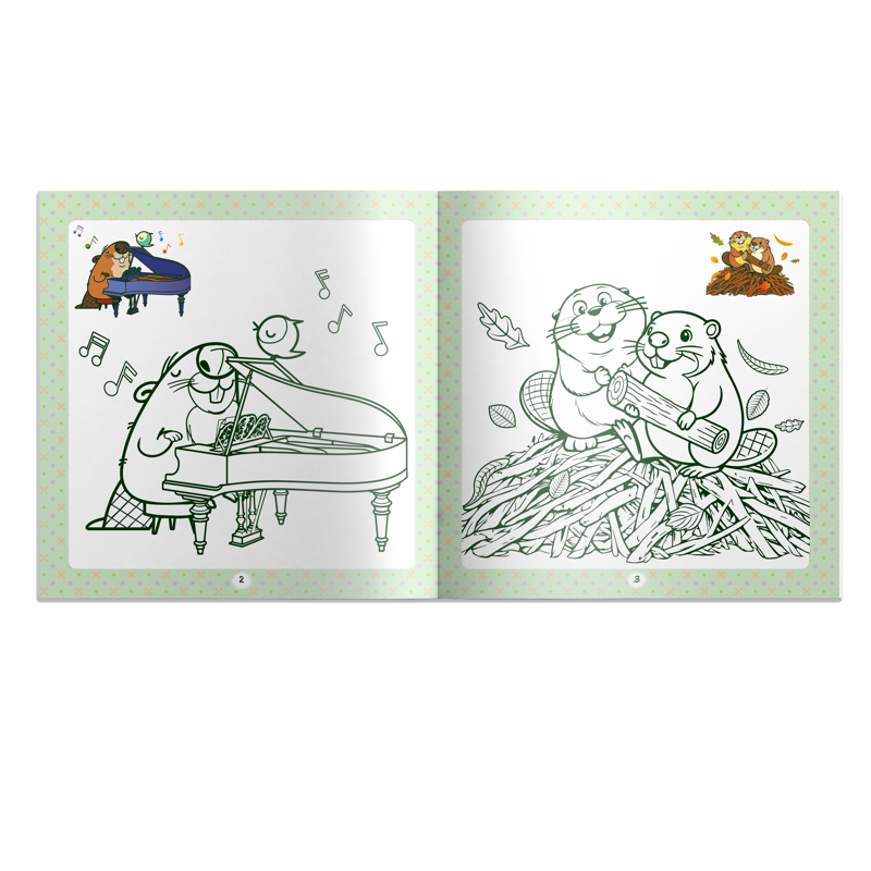 Thế Giới Hải Ly Tô Màu