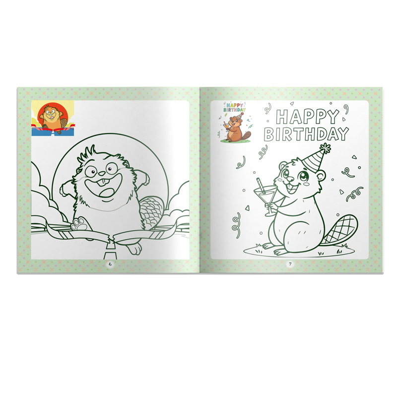 Thế Giới Hải Ly Tô Màu