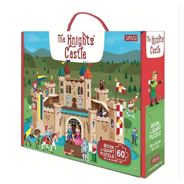 60 Giant Puzzle And Book: The Knights’ Castle