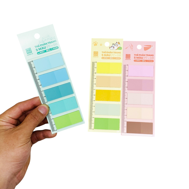 Hồng Hà - Thẻ Phân Trang 5 Màu PT-06