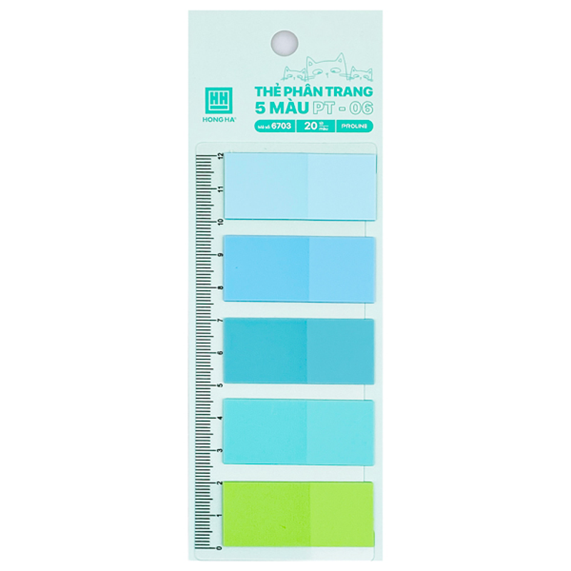 Hồng Hà - Thẻ Phân Trang 5 Màu PT-06