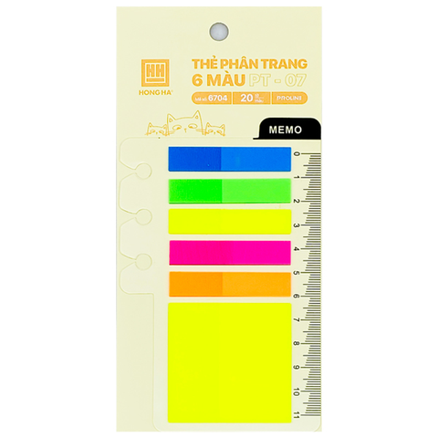 Hồng Hà - Thẻ Phân Trang 5 Màu PT-07