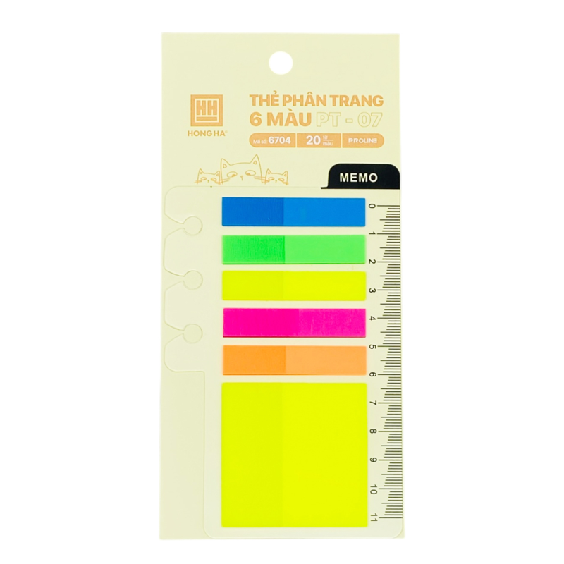 Hồng Hà - Thẻ Phân Trang 5 Màu PT-07