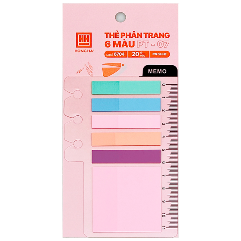 Hồng Hà - Thẻ Phân Trang 5 Màu PT-07