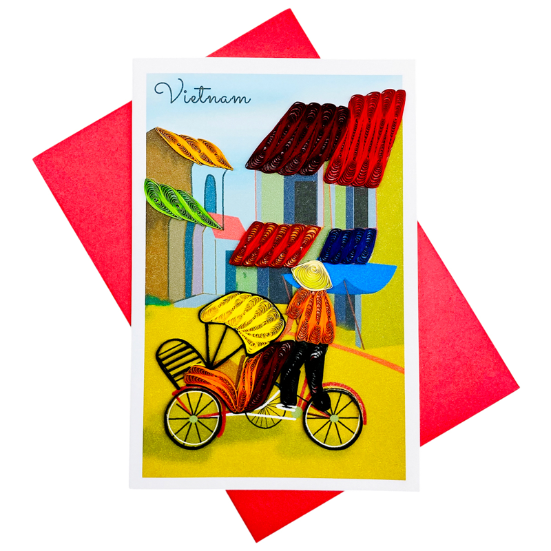 Thiệp Dài Việt Nam Cỡ Nhỏ 10 x 15 cm - TMC (Giao mẫu ngẫu nhiên)