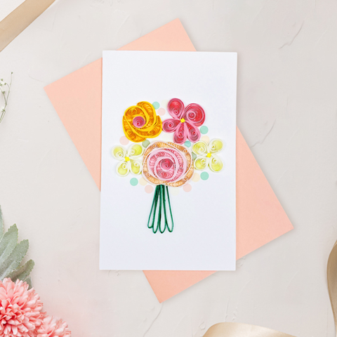 Thiệp Dài Giấy Xoắn - 7.5 x 12 cm - TMC (Giao mẫu ngẫu nhiên)