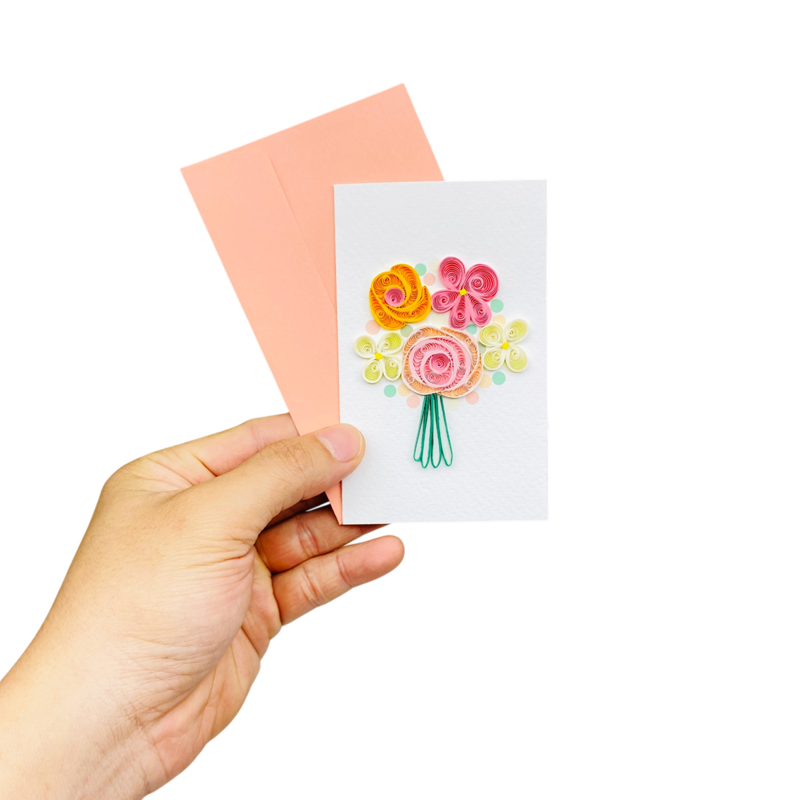 Thiệp Dài Giấy Xoắn - 7.5 x 12 cm - TMC (Giao mẫu ngẫu nhiên)