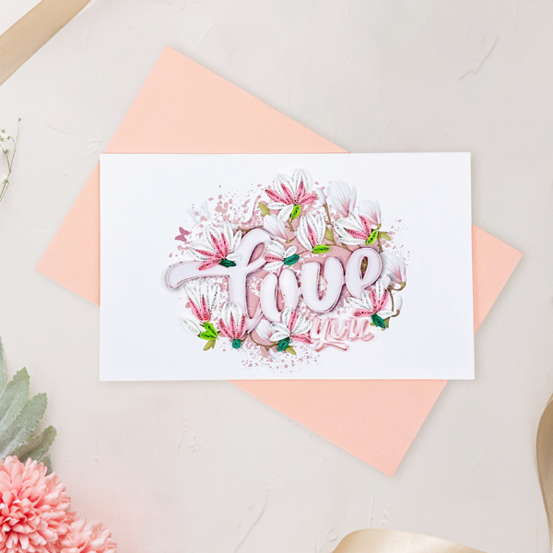 Thiệp Dài Giấy Xoắn - 7.5 x 12 cm - TMC (Giao mẫu ngẫu nhiên)