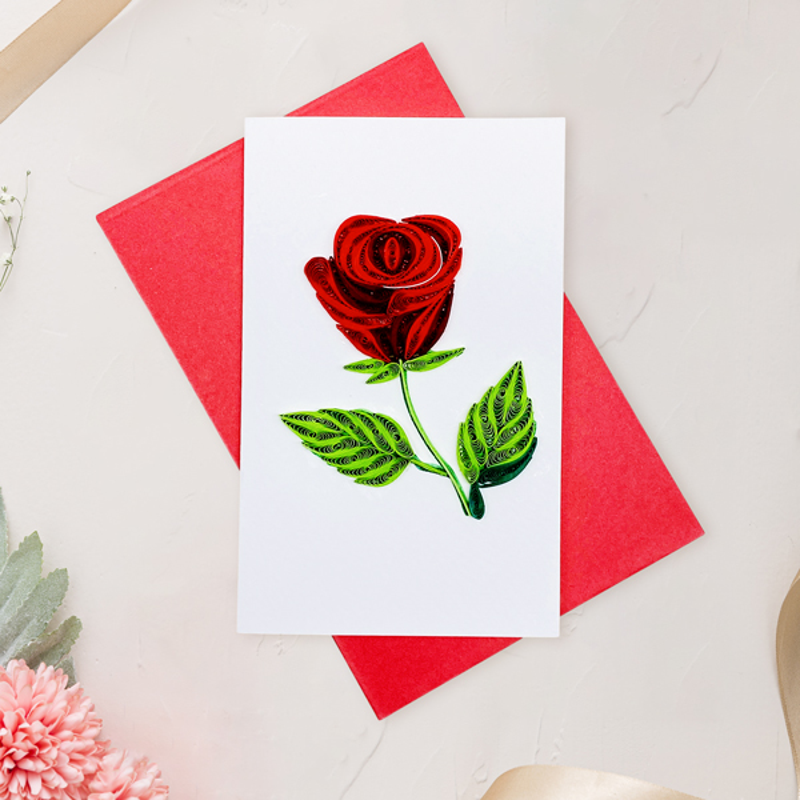 Thiệp Dài Giấy Xoắn - 7.5 x 12 cm - TMC (Giao mẫu ngẫu nhiên)