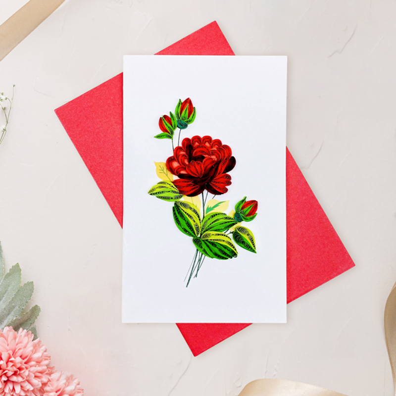 Thiệp Dài Giấy Xoắn - 7.5 x 12 cm - TMC (Giao mẫu ngẫu nhiên)