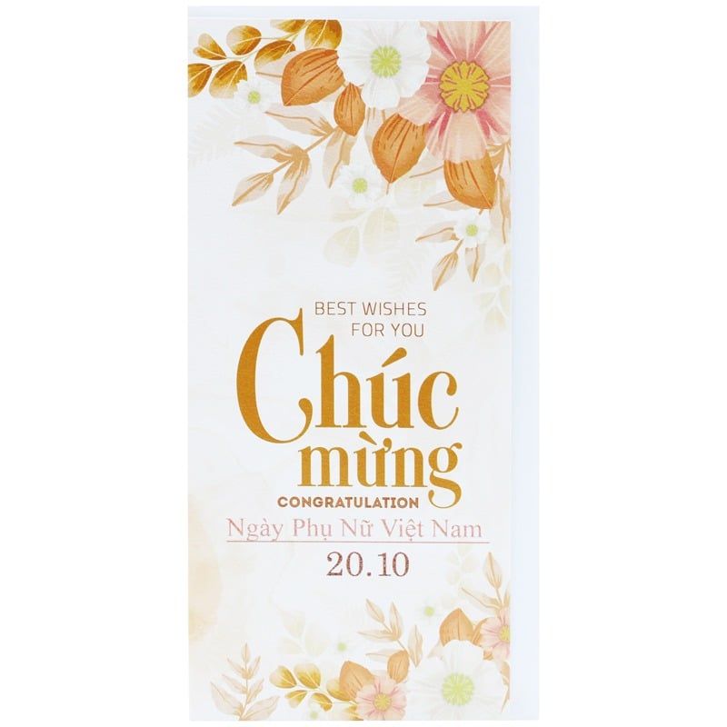 Thiệp Chúc Mừng Ngày Phụ Nữ Việt Nam 20/10 (Giao hàng ngẫu nhiên)