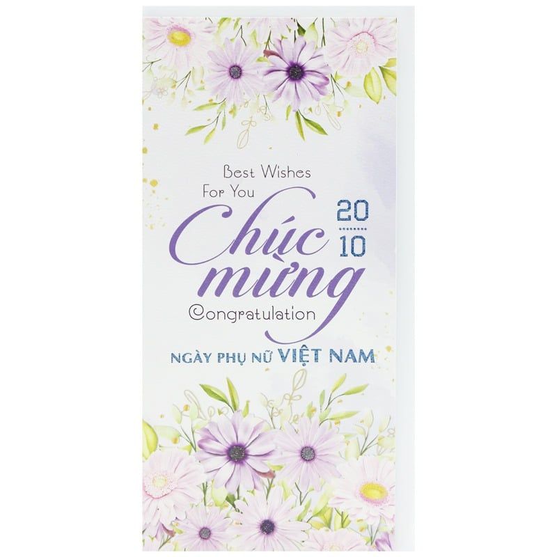 Thiệp Chúc Mừng Ngày Phụ Nữ Việt Nam 20/10 (Giao hàng ngẫu nhiên)