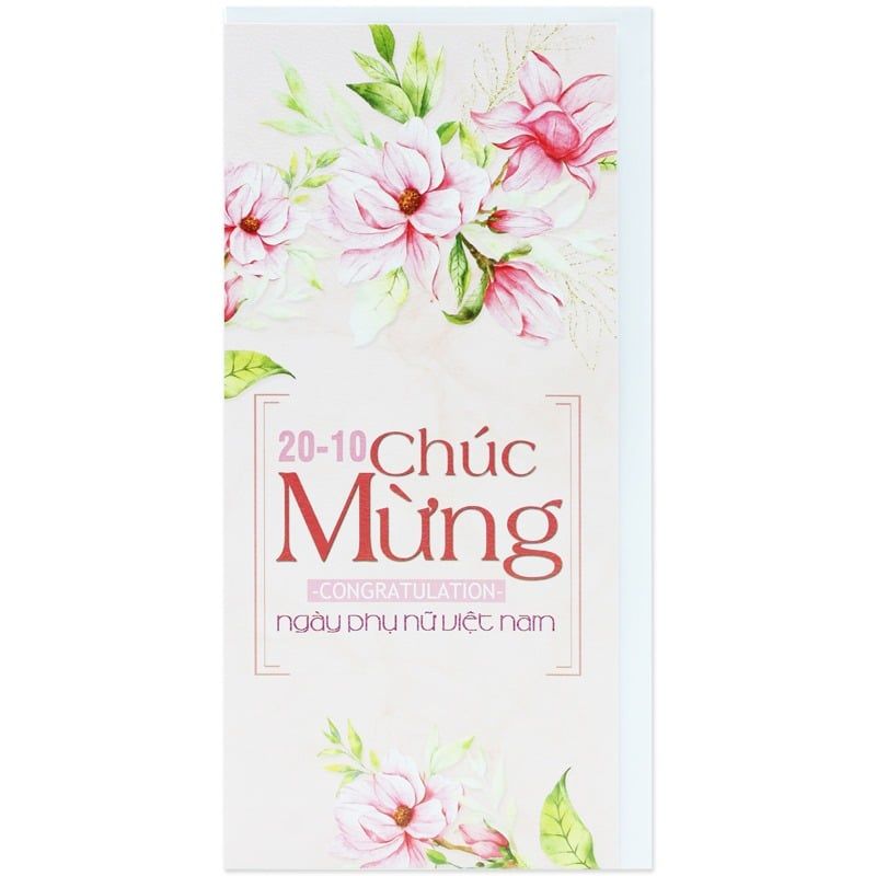 Thiệp Chúc Mừng Ngày Phụ Nữ Việt Nam 20/10 (Giao hàng ngẫu nhiên)
