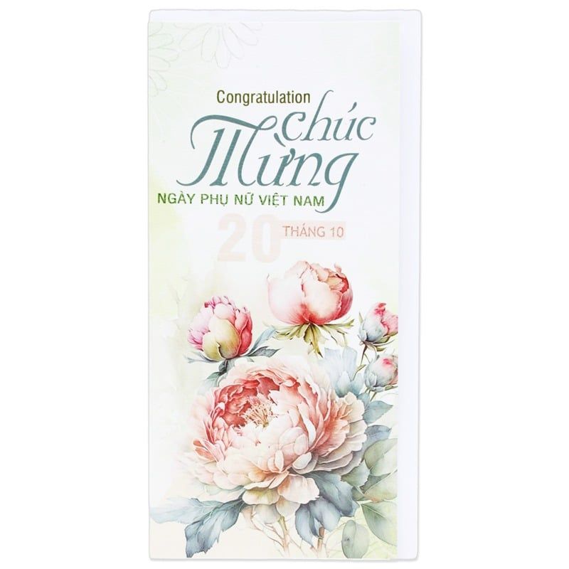 Thiệp Chúc Mừng Ngày Phụ Nữ Việt Nam 20/10 (Giao hàng ngẫu nhiên)
