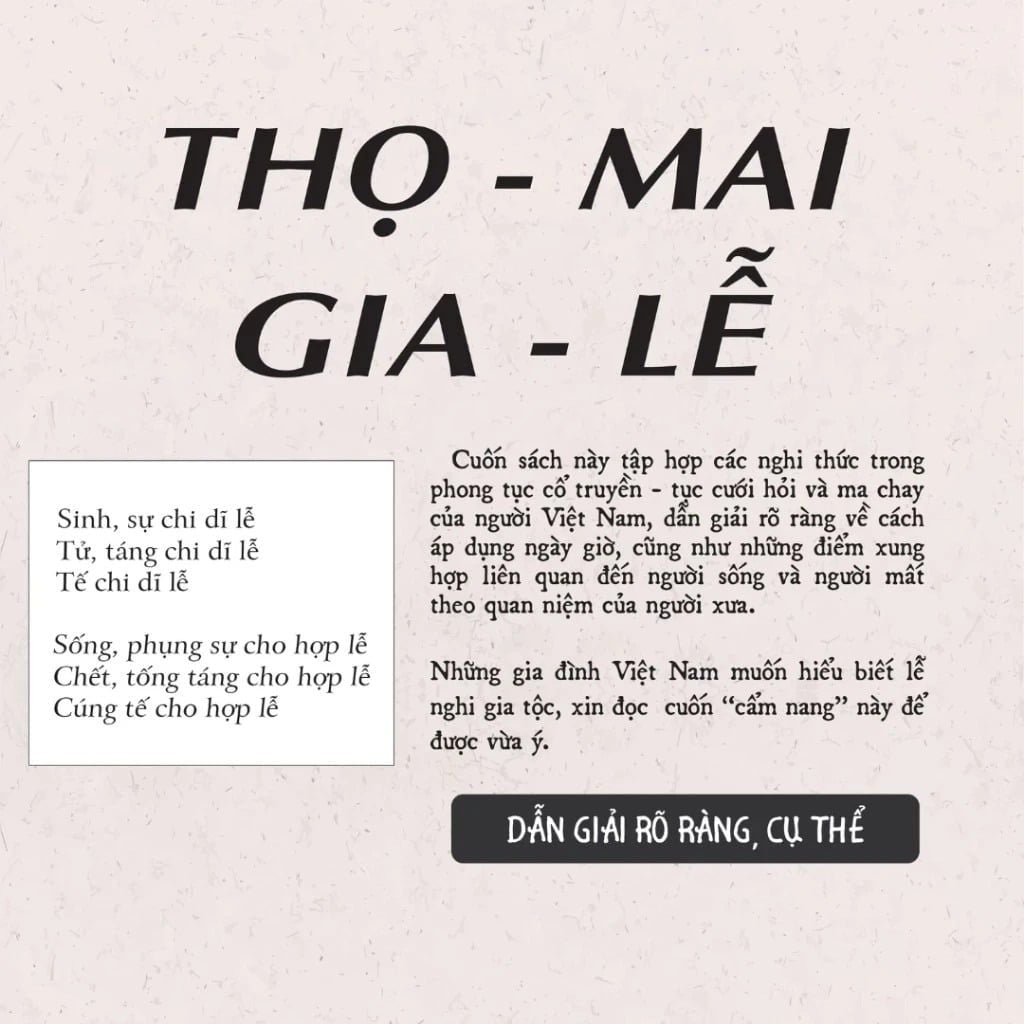 Thọ Mai Gia Lễ Dẫn Giải