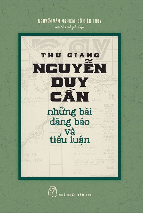 Thu Giang Nguyễn Duy Cần: Những Bài Đăng Báo Và Tiểu Luận