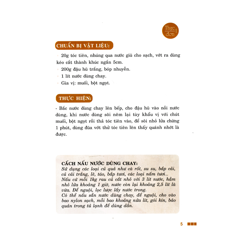 Thực Đơn Cơm Chay 3 Món-Cấm Vân (4 Màu)