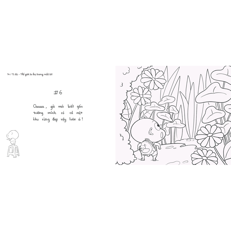 Tí Đù-Thế Giới to Bự Trong Mắt Tớ (Sách Tô Màu)