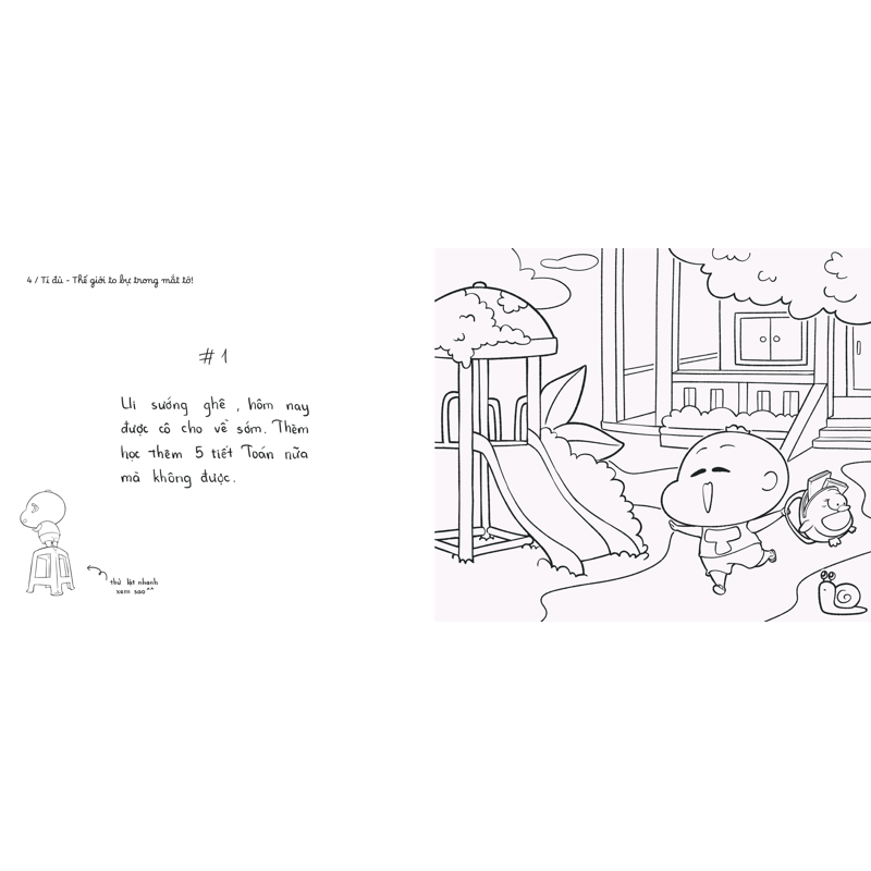 Tí Đù-Thế Giới to Bự Trong Mắt Tớ (Sách Tô Màu)