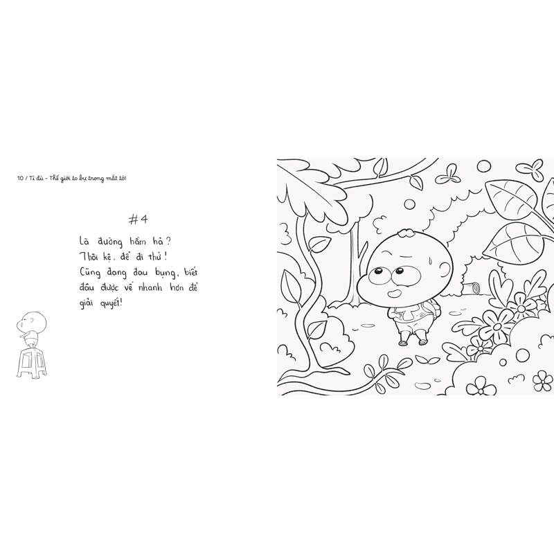 Tí Đù-Thế Giới to Bự Trong Mắt Tớ (Sách Tô Màu)