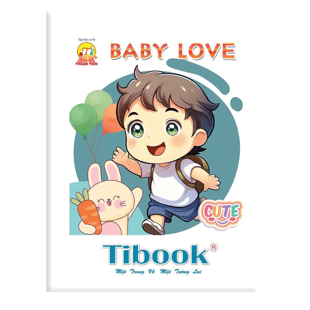 Tập Học Sinh 96tr Tibook Baby Love A5 5oly 100gsm